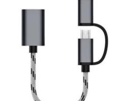 2 in 1 Type C And Micro V8 OTG Adapter Connector  - Call..9568668