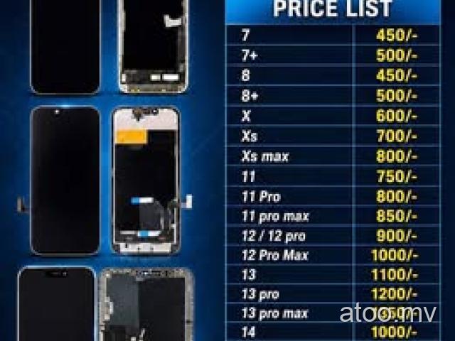 IPHONE ALL DISPLAY 
CALL 9215249 
FREE DELIVERY