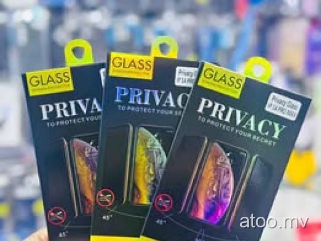 Iphone 14 pro max privacy screen protector available free delivery 9722280 /7653334 
150/