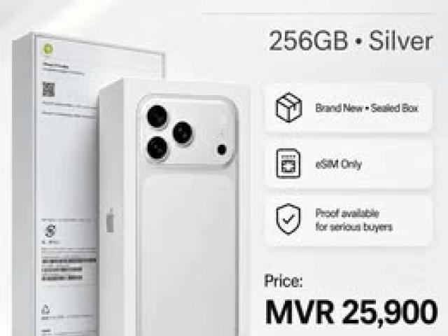 iPhone 17 Pro Max 256GB Silver (SEALED BOX-BRAND NEW)