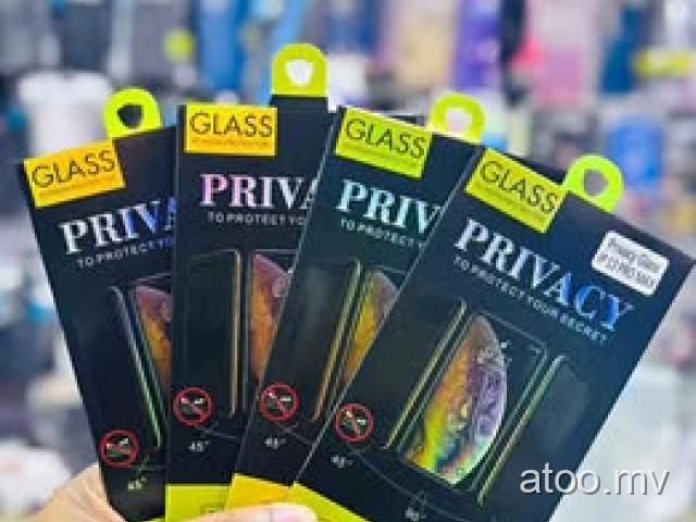 Iphone 13 pro max privacy screen protector available free delivery 9722280 //7653334 
150/