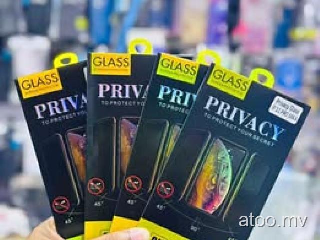 Iphone 11 pro max privacy screen protector available free delivery 9722280 //7653334 
150/