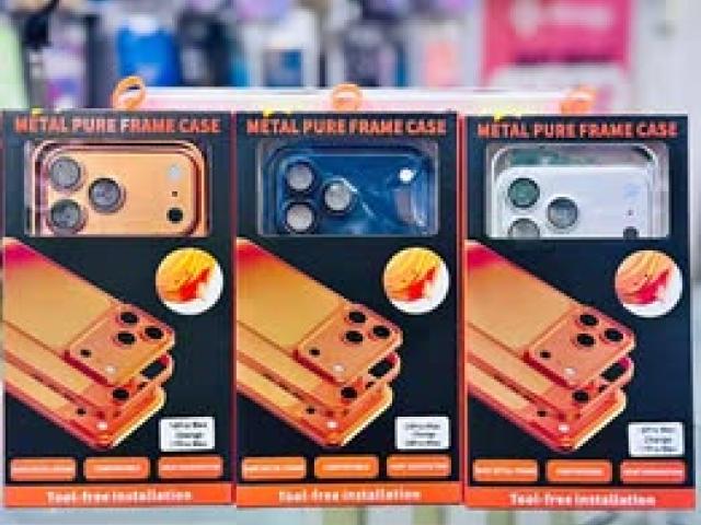 Iphone 14 pro max to 17 Pro Max Metal cover available free delivery 9722280 /7653334 
450/