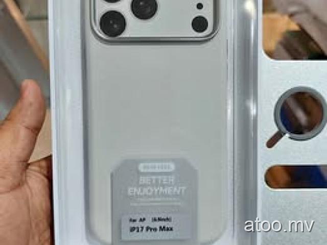 iPhone 17ProMax White Cover Available in Prime Zone First Delivery Call 7366328
