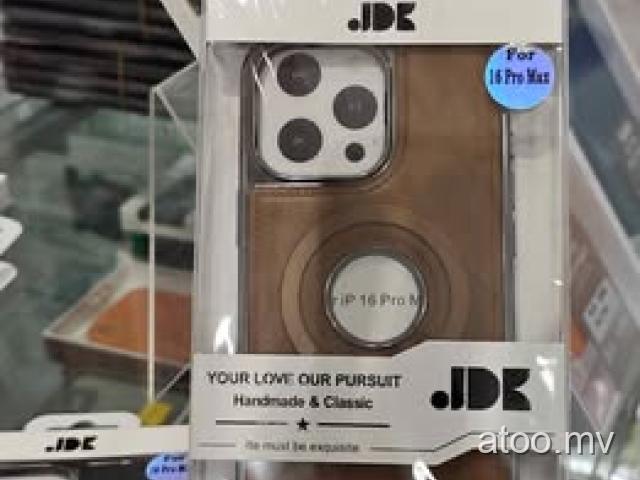 iPhone 16 Pro Max High Quality Lather With Stand Cover Available 300/ Free Delivery Call 7366328