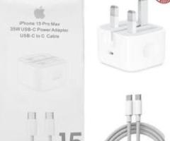 IPHONE CHARGER 35W USB C TO C WITH CABLE/Brand New / Free Delivery 🚚 / Call 📞- 7484488