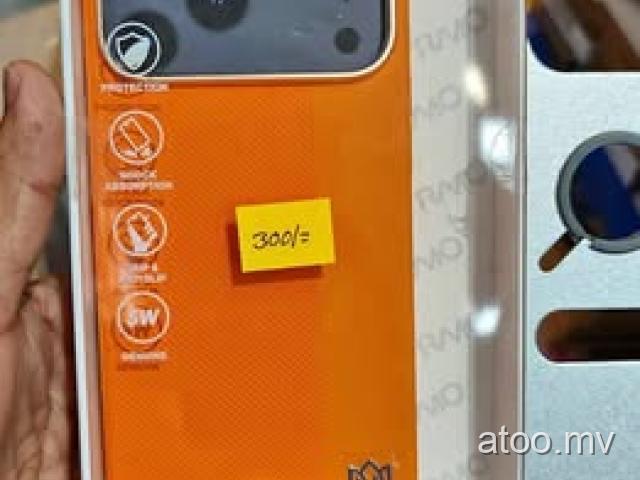 iPhone 17ProMax Drop Protection Orange Cover Available in Prime Zone First Delivery Call 7366328