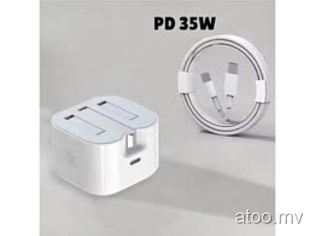 PD 35W charger for iPhone with 1M Type-C to C cable (fast charging). Viber/Whatsapp/Call 9694812