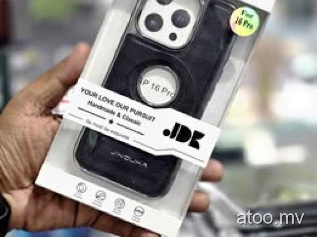 IPhone 16 Pro/16 Pro Max Lather with Stane Cover 299/-Free Delivery Male Hulhumale boat Call 7597216
