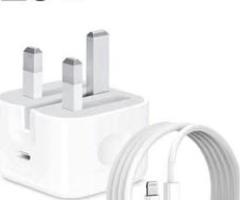 Iphone charger 20 watt adapter whit C to lighting fast cable free delivery viber 7237542