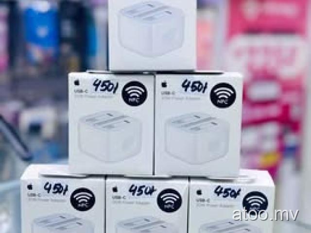 Iphone 20w USB-C NFC Power adapter available Free delivery 9722280 /7653334 
450/