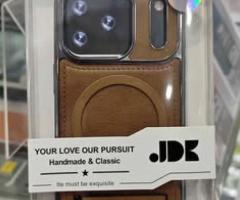 iPhone 17PRO High Quality Lather With Stand Cover Available 300/Free Delivery Call 7366328