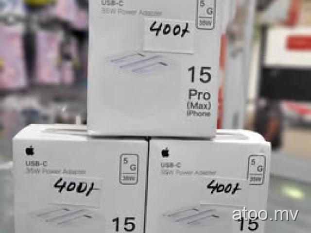 Iphone 15 pro max / 16 pro max 35w USB-C power adapter available free delivery 9722280/7653334