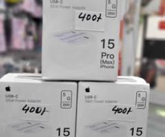 Iphone 15 pro max / 16 pro max 35w USB-C power adapter available free delivery 9722280/7653334
