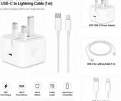 IPhone 20Watt Charger Adapter Whit C To Lighting Super Fast Cable 300/- Mvr Delivery Viber 7499241