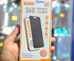 iPhone 13 Pro 360°Matt Privacy Glass Available in Prime Zone Need To Call 9575933