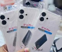 Iphone 16 plus transferrent cover available free delivery 9722280/7653334