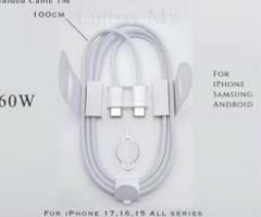 iPhone usb-c to usb-c braided Cable for iPhone 15,16,17, an Samsung Android mobiles 7962333