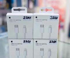 Iphone USB-C to lightnine cable available free delivery 9722280 7653334 
199/