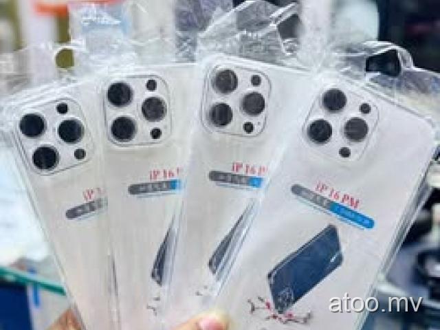 Iphone 16 pro max transferrent cover available free delivery 9722280/7653334