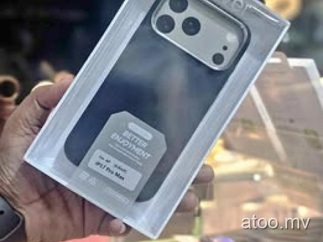 IPhone 17 Pro Max Black Cover Available 299/- Free Delivery Call or Viber 7597216