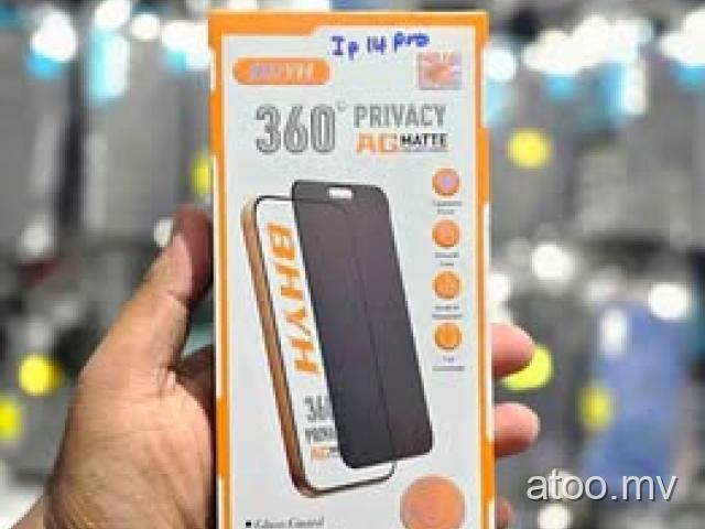 iPhone 14 Pro 360° Matt Privacy Glass Available in Prime Zone Need To Call 9575933