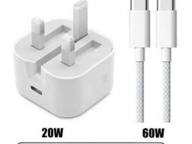 IPhone 20Watt Charger Adapter Whit C-To-C Fast cable For 15/16/17 Series Free Delivery Viber 7237542