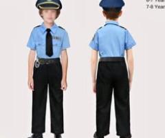 Police costume for kids with accessories