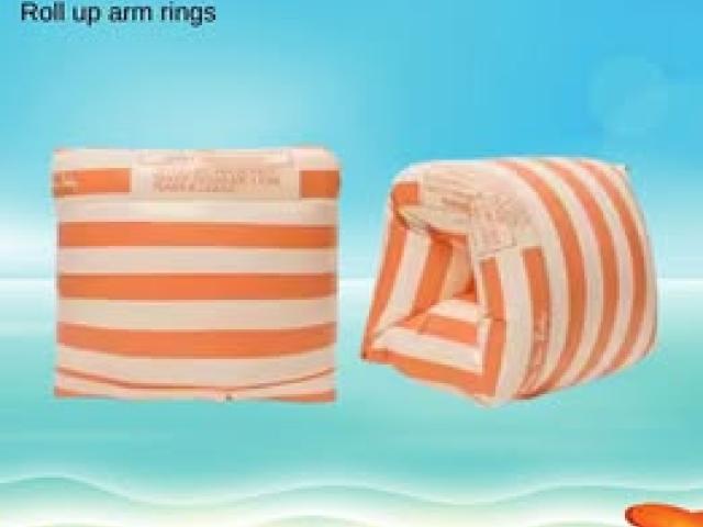 Roll up arm ring for children