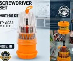 Precision Screwdriver Set | Multi-Bit Tool Kit | 110 MVR | FREE Delivery