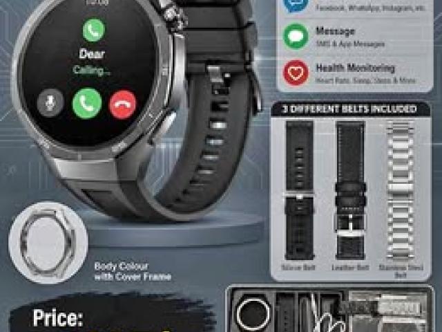 Men Smartwatch for Apple & Android