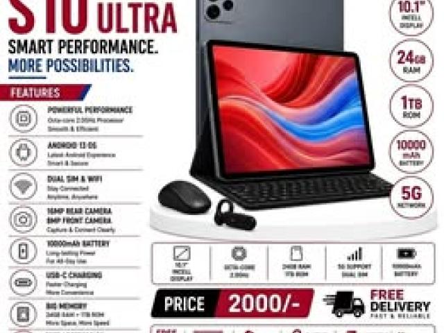 AirTab S10 Ultra Tab🚀1TB ROM🚀24GB RAM🚀10.1
