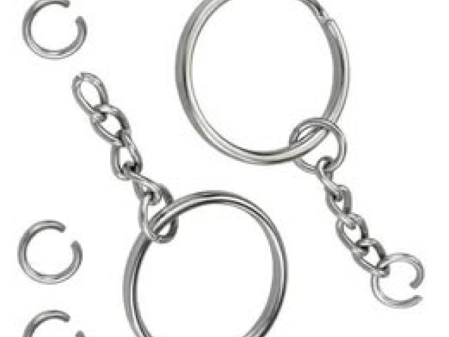 Metal Split Key Chain Ring With