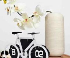 Bicycle Shaped Flip Down Clock