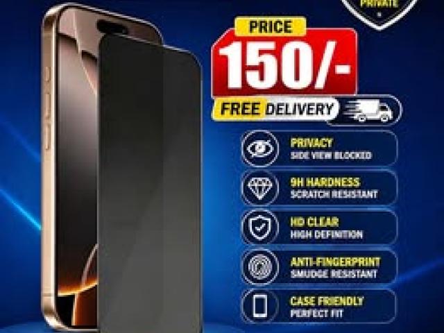 IPHONE ALL MODEL PRIVACY TEMPERED GLASS