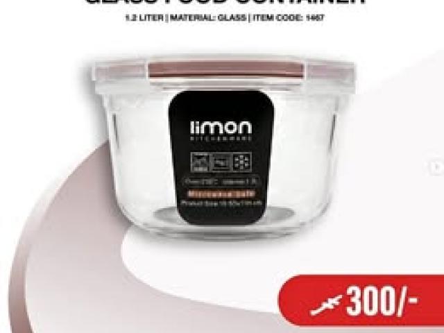 glass food container