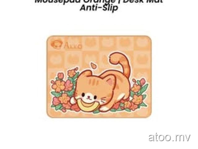 Akko Cat Theme Gaming Mousepad Orange