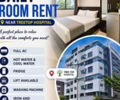 Room daily rent near treetop hospital
