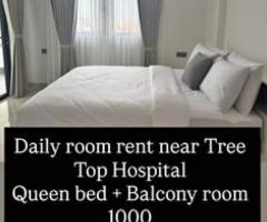 Daily Room Rent near Tree Top