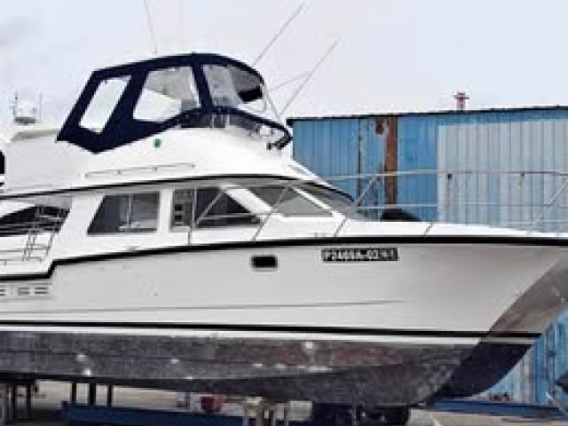 Diving, excursion and fishing boat for