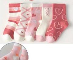 Girls' socks pack of 5 pairs