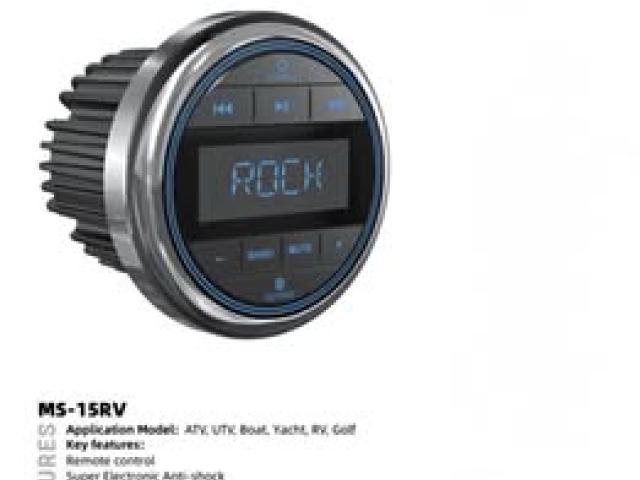 Marine stereo player with AM/FM Radio