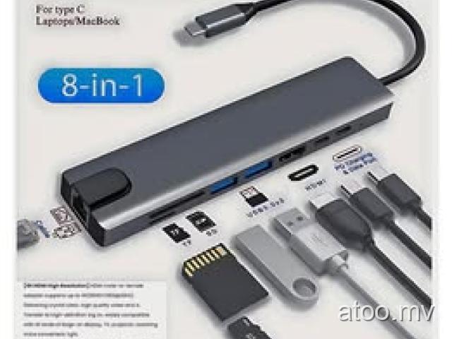 4K Multifunction Adapter 8in1 USB-C to