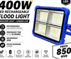 400W LED Rechargeable Flood Light📞 :