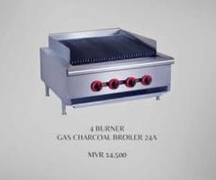 4 Burner Gas Charcoal Broiler 24A