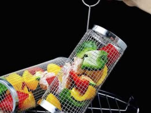 BBQ Rolling Grilling Basket