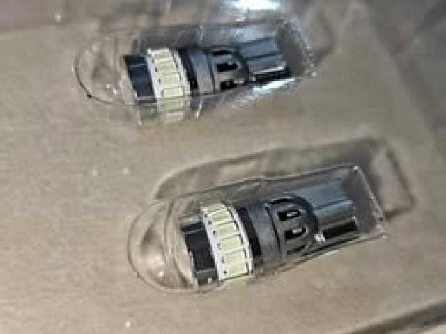 T10 warm white/ice blue LED lights