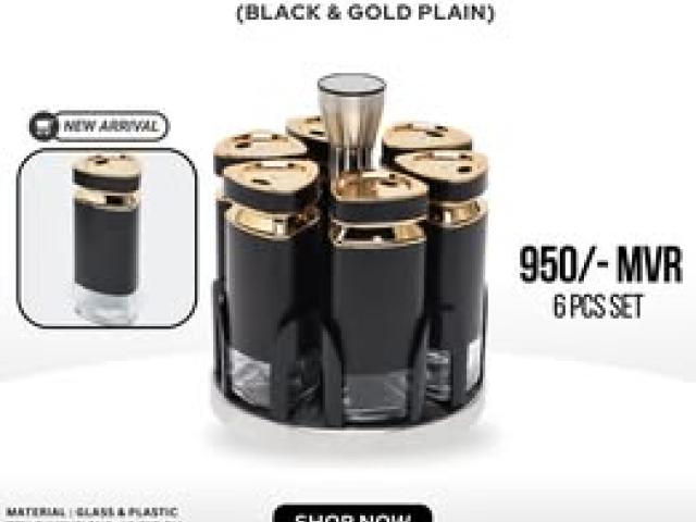 6PCS SPICE JAR SET WITH ROTATING