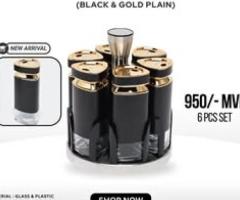 6PCS SPICE JAR SET WITH ROTATING