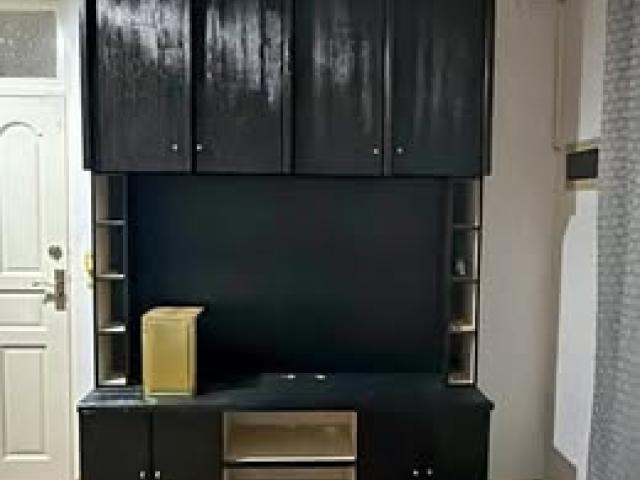 Wooden Solid TV rack. Collect from